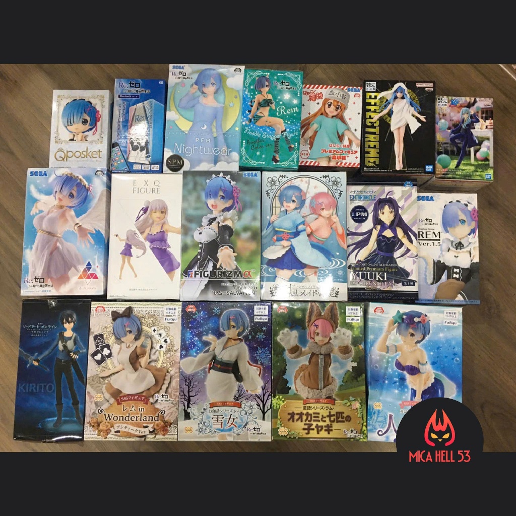 (OFFICIAL) Ram Rem Wonderland Taito Slime Rimuru Effectreme Character Model ของแท้ Japan New 2nd Lik