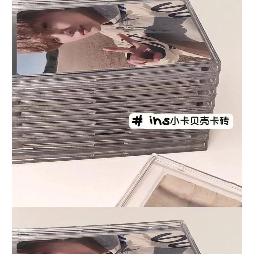 Combo 5 กล่องพลาสติกใสสําหรับ Photocards / การ์ด K-pop INS – ขนาด 6995 มม.