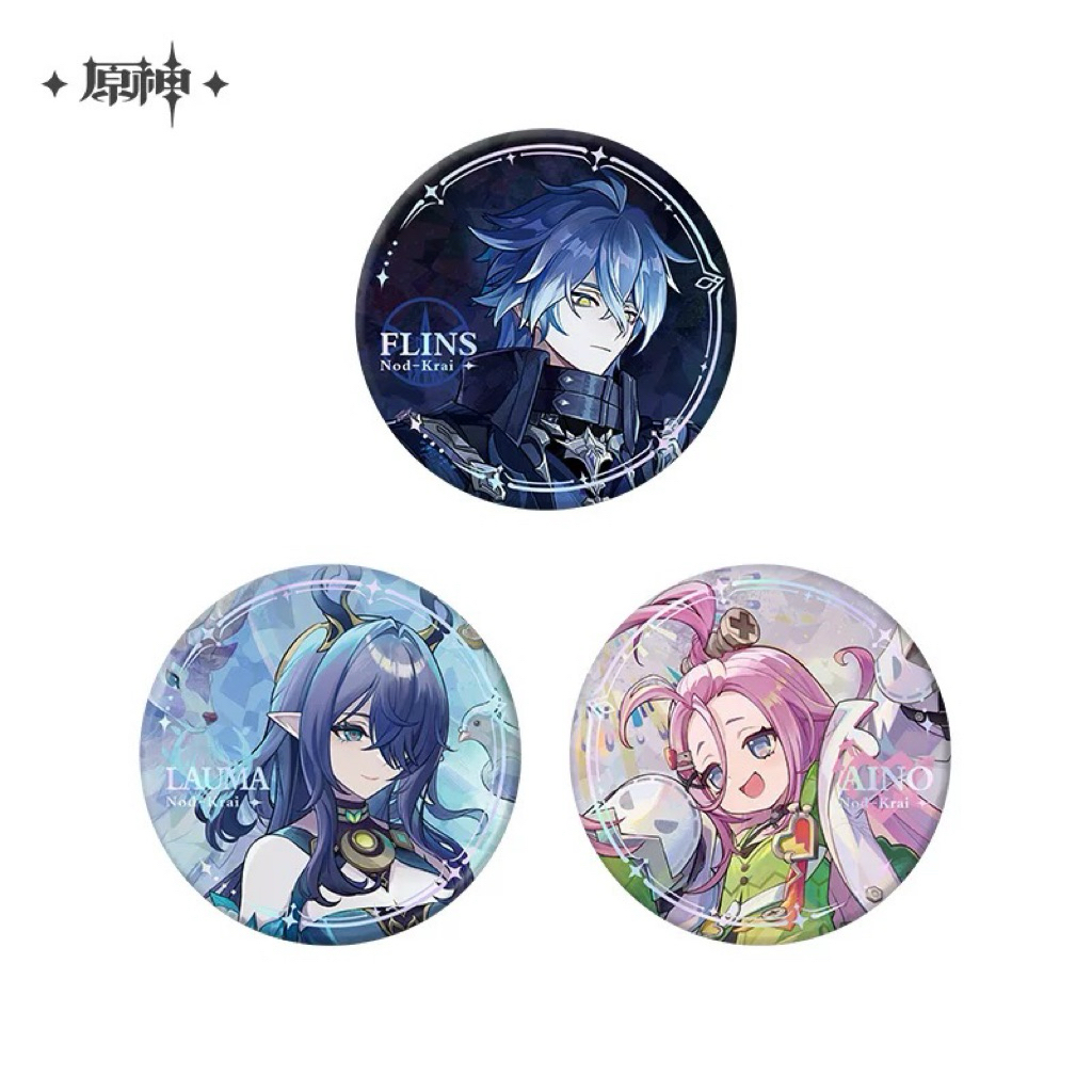 Badge (Badge) Flins Moon ตะกั่วด้านหลังซีรีส์ Nod Krai อย่างเป็นทางการ Genshin Impact