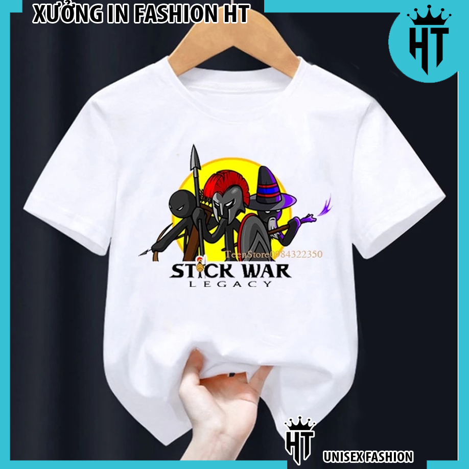 ที่ไม่ซ้ํากัน สวยและถูก Stick War: เสื้อยืดเกม Legacy