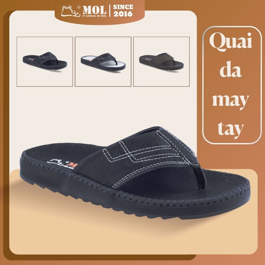 MOL HD2 รองเท้าแตะ Handmade TPR Sole Clip-on Straps Streetwear Beach แฟชั่นสําหรับผู้ชายและผู้หญิง
