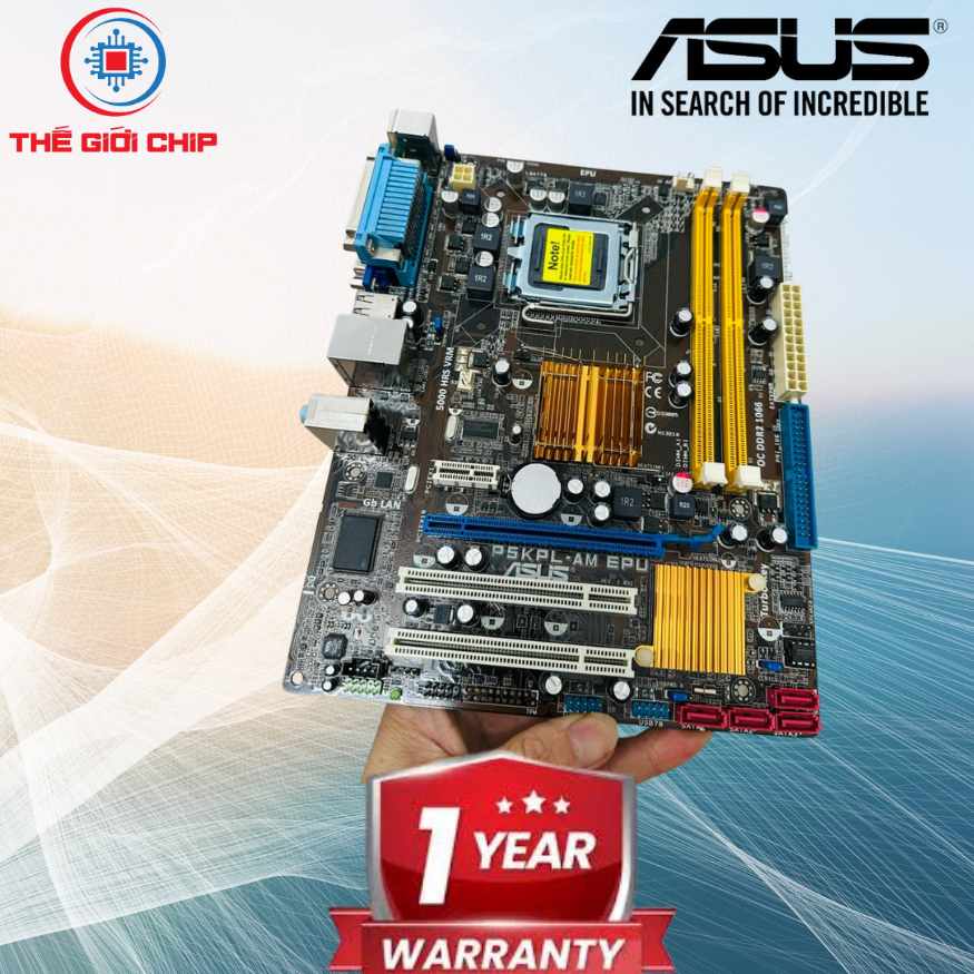 เมนบอร์ด (เมนบอร์ด) ASUS P5KPL-AM EPU (G41M Ram II) ฉันเหมือนใหม่ Box 12 เดือนโดยซัพพลายเออร์