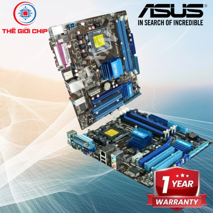 เมนบอร์ด (บอร์ดหลัก) ASUS P5G41T-MLX * G41M-Combo (DDRII & DDRIII) ฉันเหมือนใหม่ 12 เดือนโดยซัพพลายเ