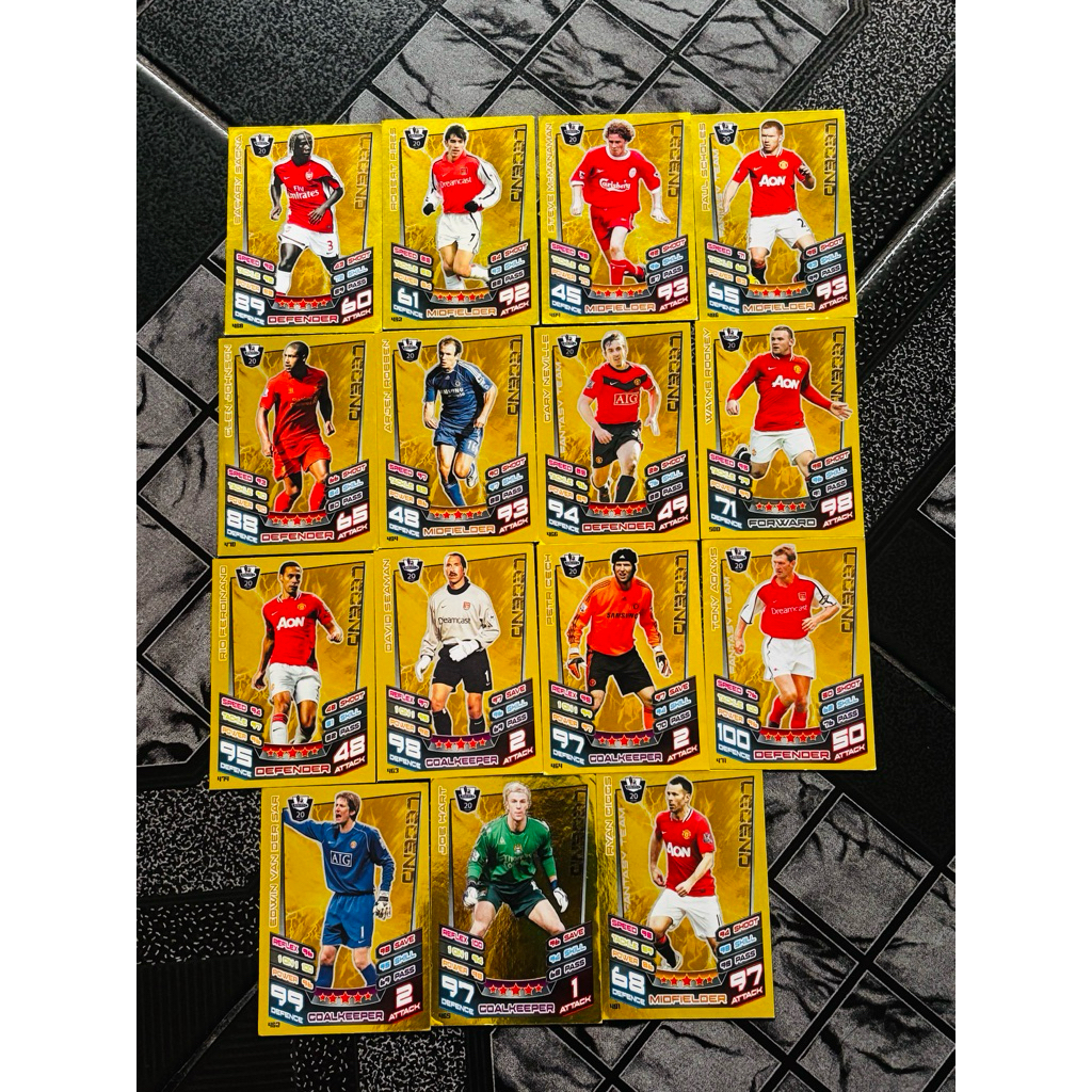[READ DESCRIPTION CAREFULLY] TOPPS MATCH ATTAX PREMIER LEGEND LEAGUE PLAYER CARD (แถมปกการ์ด)