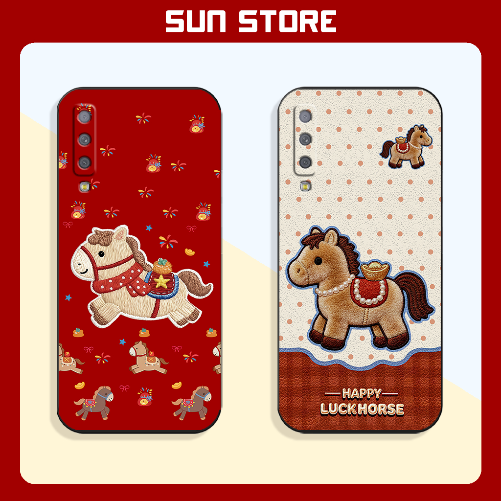 เคส Lucky Horse สําหรับ Samsung A7 2018, A9 2018 Lucky Horse Tet 2026