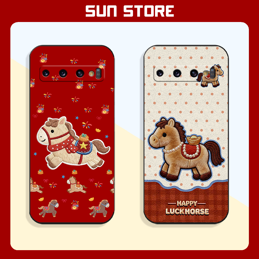 Samsung S10, S10 Plus(S10+), S10 5G, S10e, S10 Lite เคส Lucky Horse สําหรับ Tet 2026