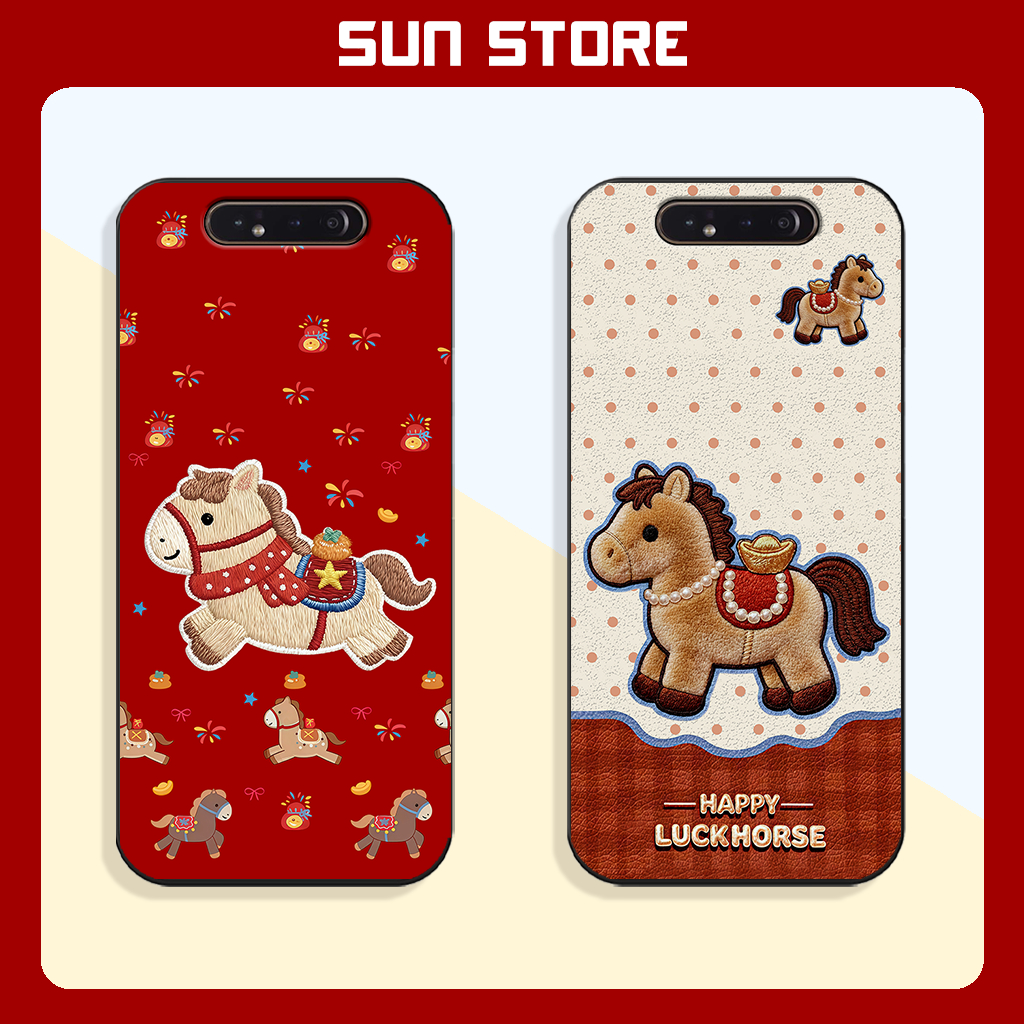 เคส Lucky Horse สําหรับ Samsung A80 สําหรับ Tet 2026