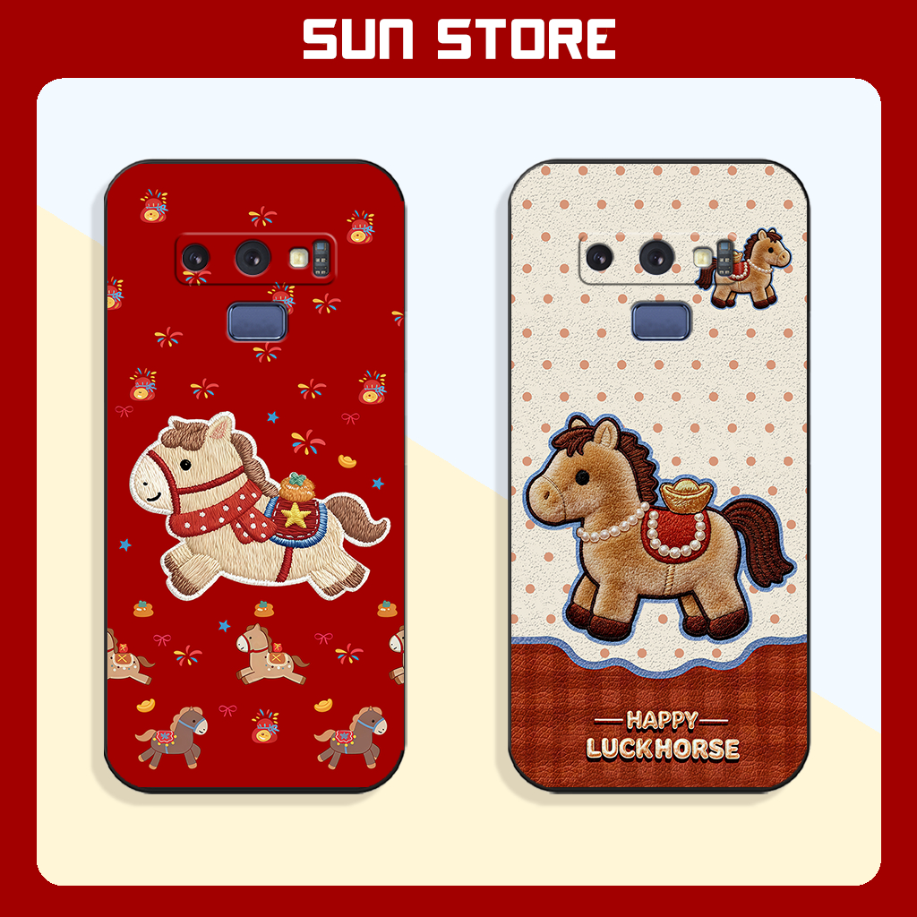 เคส Lucky Horse สําหรับ Samsung Note 8, Note 9 Lucky Horse สําหรับ Tet 2026