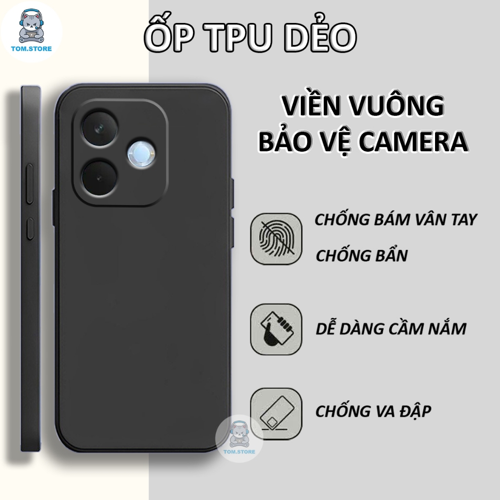 เคส OPPO A5 PRO 4G / A5 PRO 5G / A5i ขอบสี่เหลี่ยมเพื่อปกป้องกล้อง