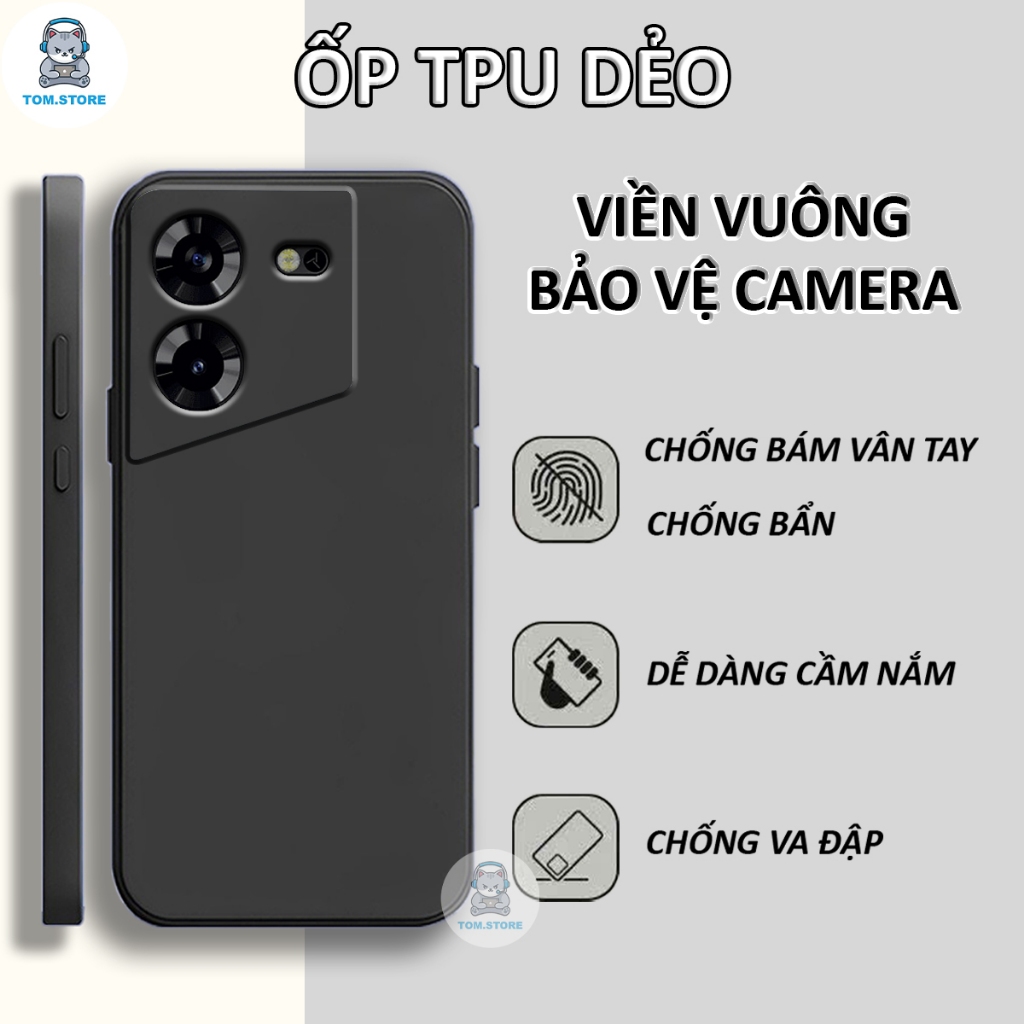 TECNO POVA 5 / POVA 5 PRO เคสขอบเหลี่ยมเพื่อปกป้องกล้อง