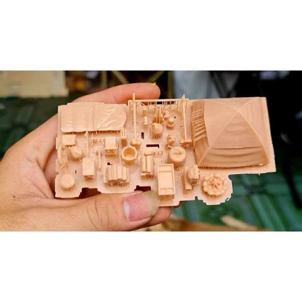 01 ชุดเต็นท์ v1 1/64 ตกแต่ง diorama