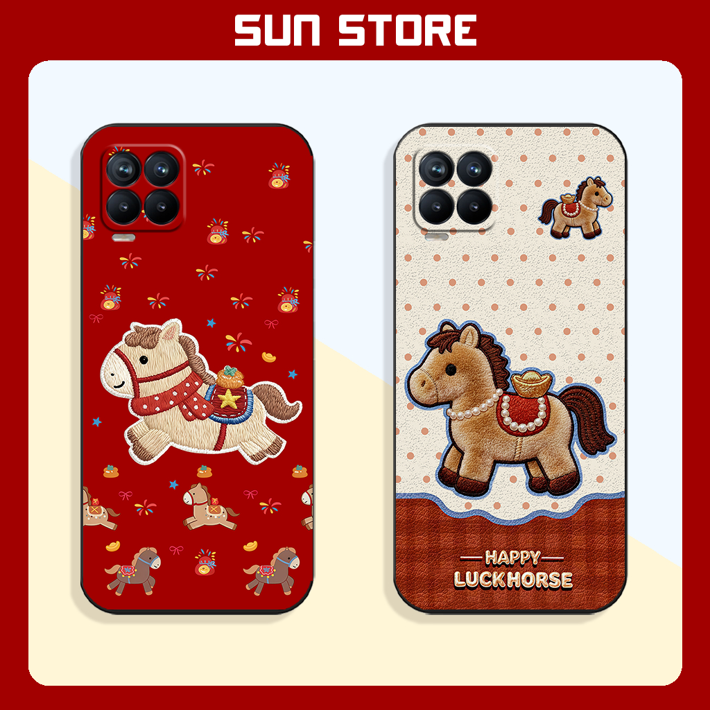 เคส Realme 8, 8 Pro Lucky Horse สําหรับ Tet 2026