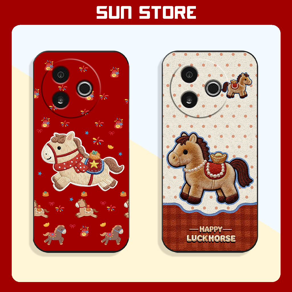 เคส Vivo Y39 5G Lucky Horse สําหรับ Tet 2026 Lucky