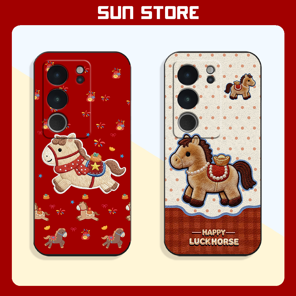 Vivo V29, V29e เคส Lucky Horse สําหรับ Tet 2026 Lucky