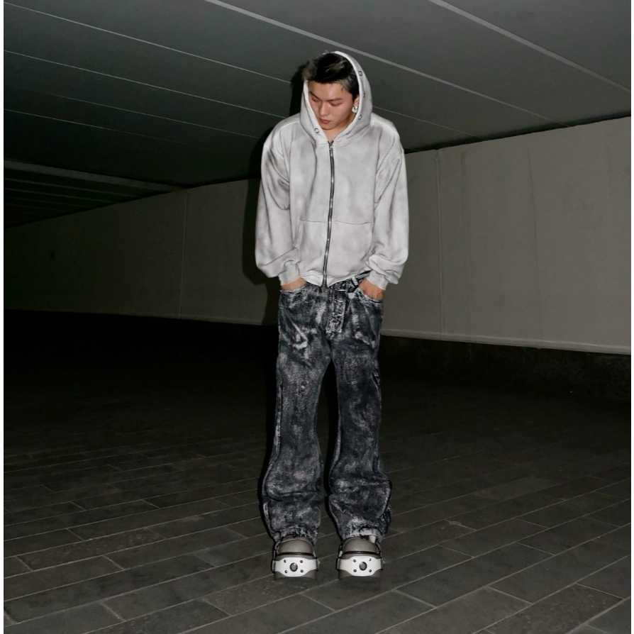 C64 Marcchivo Unisex Flare Jeans "METALIC"