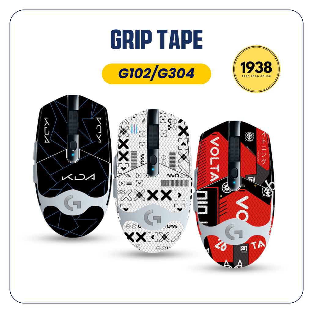 สติ๊กเกอร์ตกแต่งกันลื่นเมาส์ Logitech G102 G304 (อ่านคําอธิบาย)