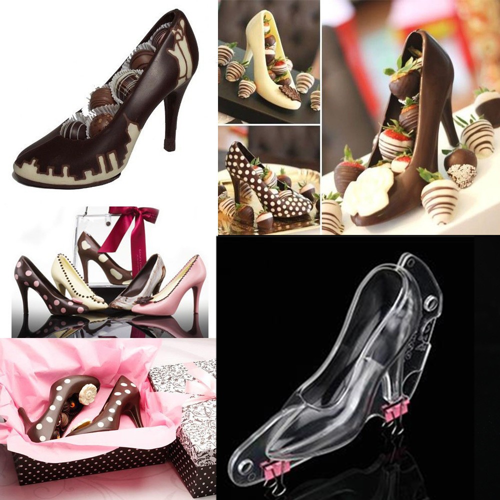 แม่พิมพ์ช็อกโกแลตพลาสติกสําหรับรองเท้าส้นสูงของผู้หญิง (AKSHOPCAMEL 2417.050)