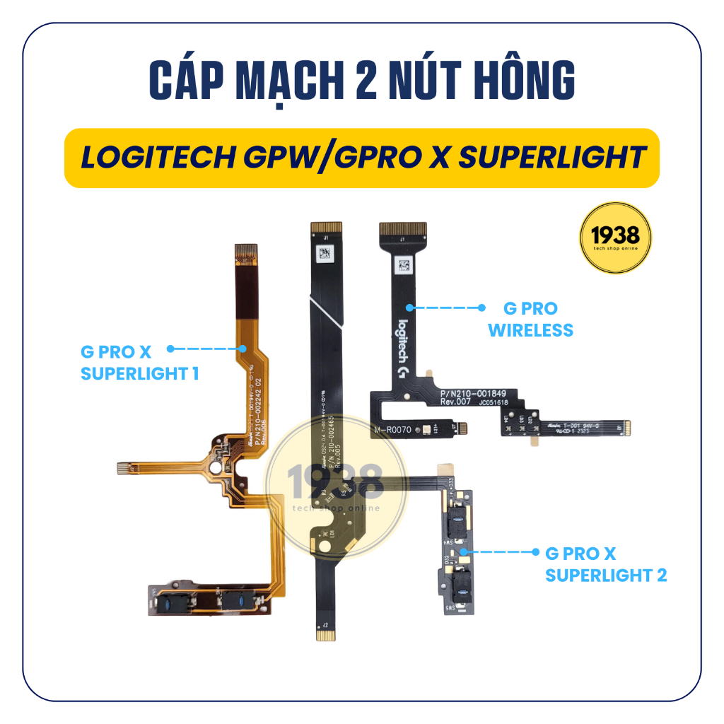 Logitech G Pro Wireless Mouse Replacement 2 ปุ่มด้านข้างและ G Pro X Superlight 1 2