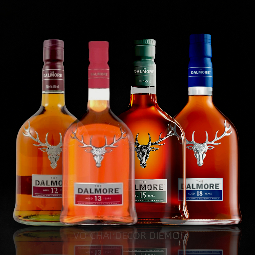 [ DIEMOI ] The Dalmore Single Malt 1L Bottle – ขวดตกแต่งสัญลักษณ์กวาง | บาร์ – วินเทจ – สะสม