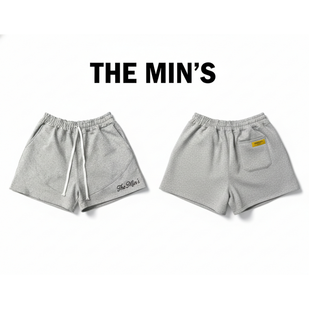 Local Brand The Mins Shorts QD01 กางเกงขาสั้น Unisex 100% Crab Leg Felt