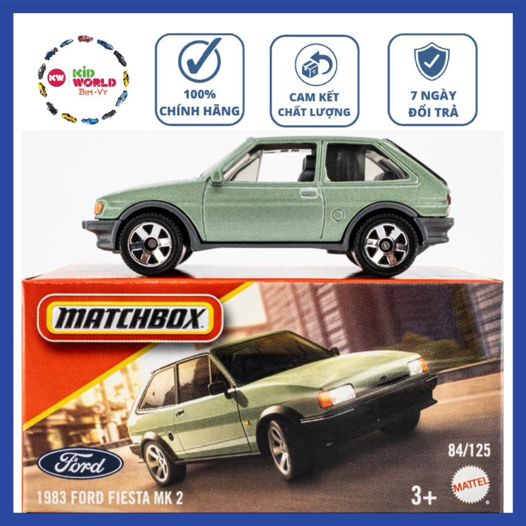 Matchbox Box 1983 รถโมเดล Ford Fiesta MK 2 84/125