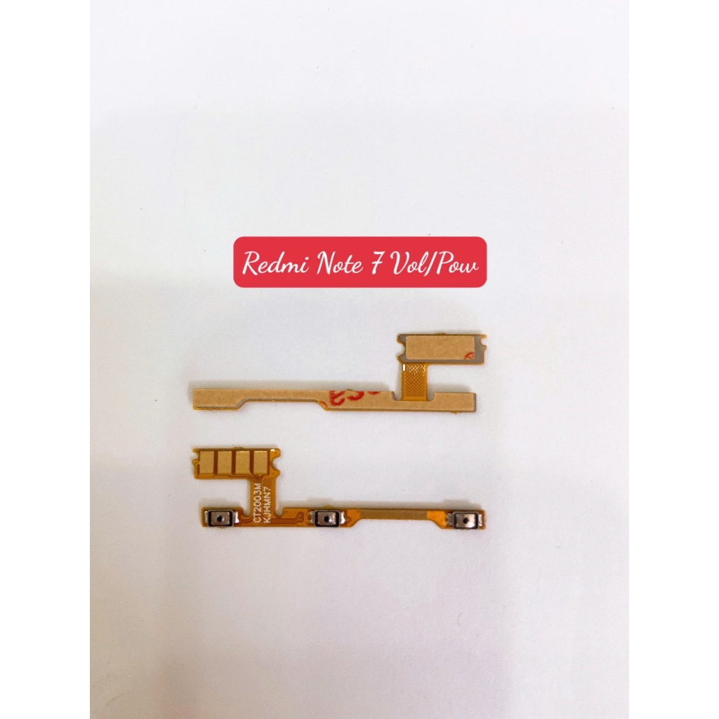 วงจรปุ่มเปิดปิดระดับเสียงเปิดสายสําหรับ redmi note 7 - ปิด, M1901F7G, M1901F7H, M1901F7I