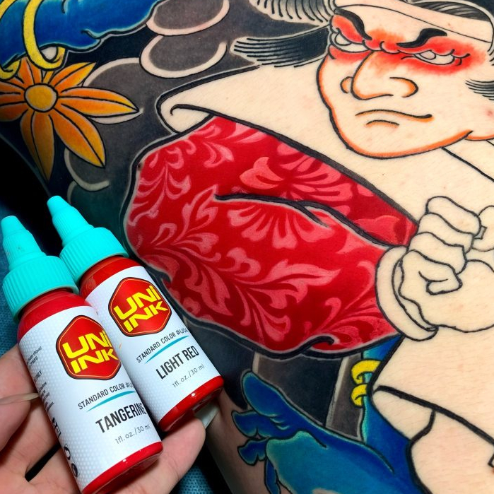 ️ แผนภูมิสี 15 ml ของแท้ UNI INK USA Tattoo INK - เรียบ ติดทนนาน วีแกน INK