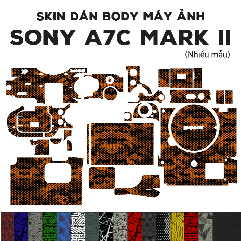 Sony A7C Mark II Camera Skin (หลายรุ่น) | สติ๊กเกอร์ฟิล์ม 3M สําหรับป้องกันการเปรอะเปื้อน Alpha 7C I