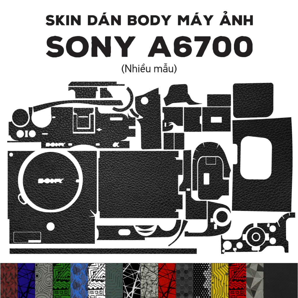 Sony A6700 สติ๊กเกอร์ 3M Skin (หลายรุ่น) | ฟิล์มกันรอยสําหรับตัวกล้อง