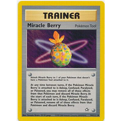 [การ์ดโปเกมอน TCG] Miracle Berry - 94/111 - Uncommon Unlimited