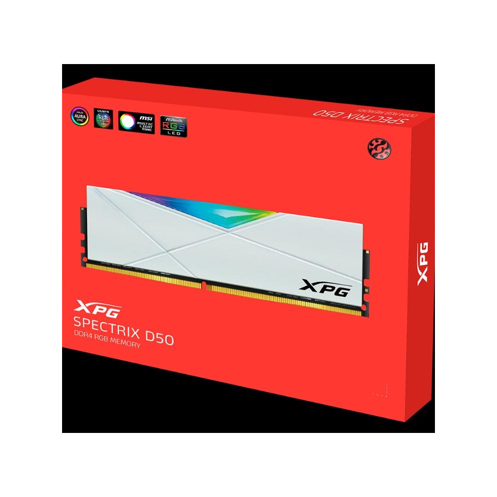 คอมพิวเตอร์ Ram Adata XPG D50 สีขาว 16GB 3200Mhz DDR4 กล่องใหม่ของแท้ 60 MONTHS