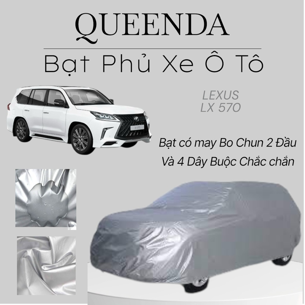 ผ้าคลุมรถ Lexus LX 570 ร่มเคลือบเงิน กันฝนและกันแดดที่ดีพร้อมกระเป๋าถือ - ผ้าคลุมรถ Lexus LX 570