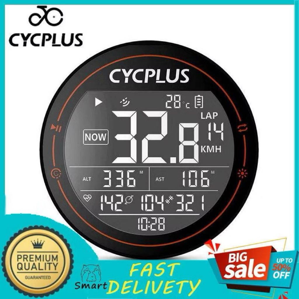 คอมพิวเตอร์ นาฬิกาจักรยาน cycplus m2 หน้าจอ 2.5 นิ้ว ไวต่อการแม่นยําเป็นพิเศษ cycplus ของแท้ กันน้ํา