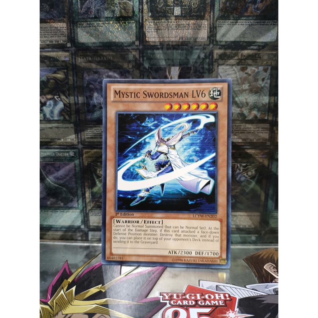 [ Do Lac - โปรดดูคําอธิบาย ] Mint90 Yugioh Monster Mystic Swordsman LV6 Card