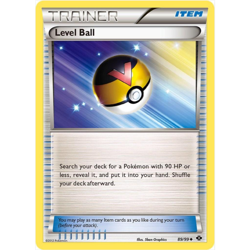 [การ์ดโปเกมอน TCG] Level Ball - 89/99 - Uncommon