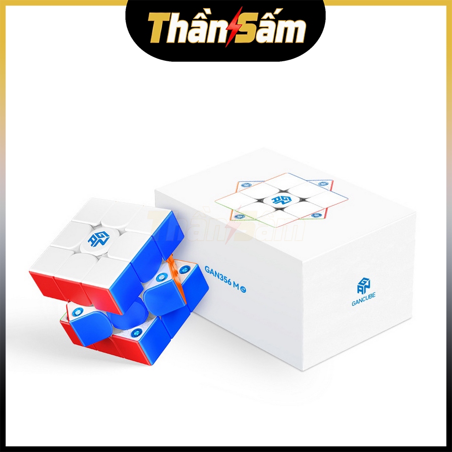 Rubik 3x3 Gan 356 ME 3x3 Magnetic Rubiks Cube 3 ชั้นแม่เหล็ก Gan 356M E ของเล่นทางปัญญาไร้สติกเกอร์