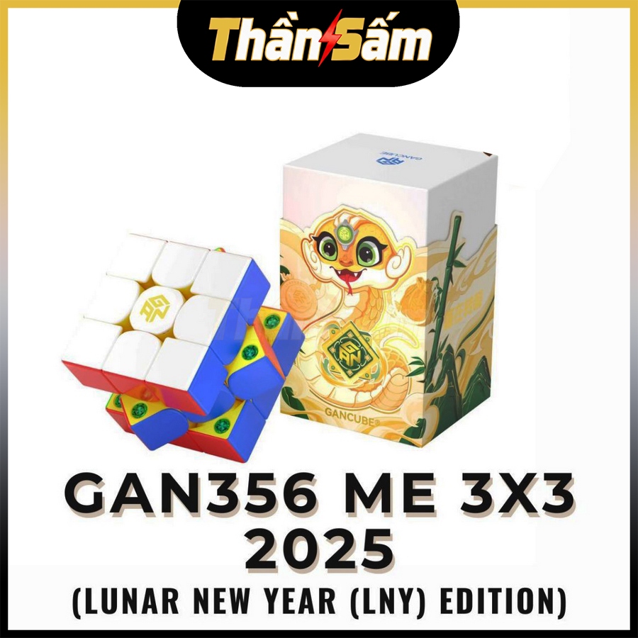 [จํากัด] Rubik Gan 356 ME 3x3 Gan 356M E สีเหลือง Limited Edition ปีงู 2025 ของเล่นทางปัญญา