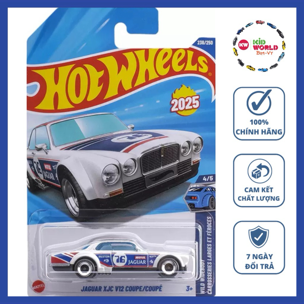 Hot Wheels รถโมเดล Jaguar XJC V12 Coupe/Couple HYW54