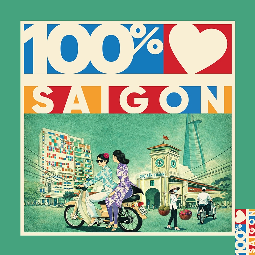 100% SAIGON_CHAM BOUTIQUE_Latin Silk Scarf 70x70cm