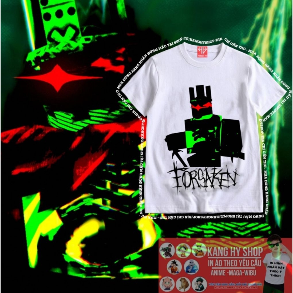 1X1X1X1 forsaken roblox เสื้อยืดสําหรับเด็กชายและเด็กหญิงทุกขนาด F934