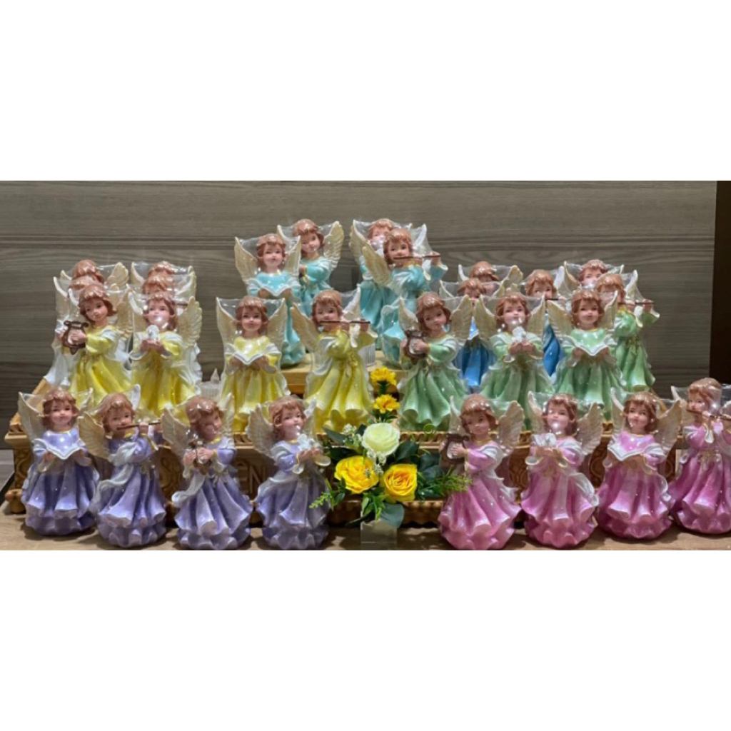 ANGEL SET 4 STATUES 20CM