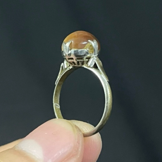 N0613 – JAPANESE SI RING - QUEEN FORM - EMERGED OVAL FACE - CLASSIC ELEGANT SHAPE