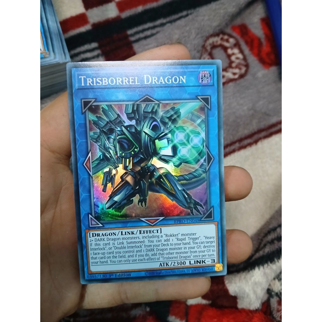 [Yugioh Bien Hoa Store] การ์ด Trisborrel Dragon 1 BPRO-EN048 สุดยอดหายาก 1st