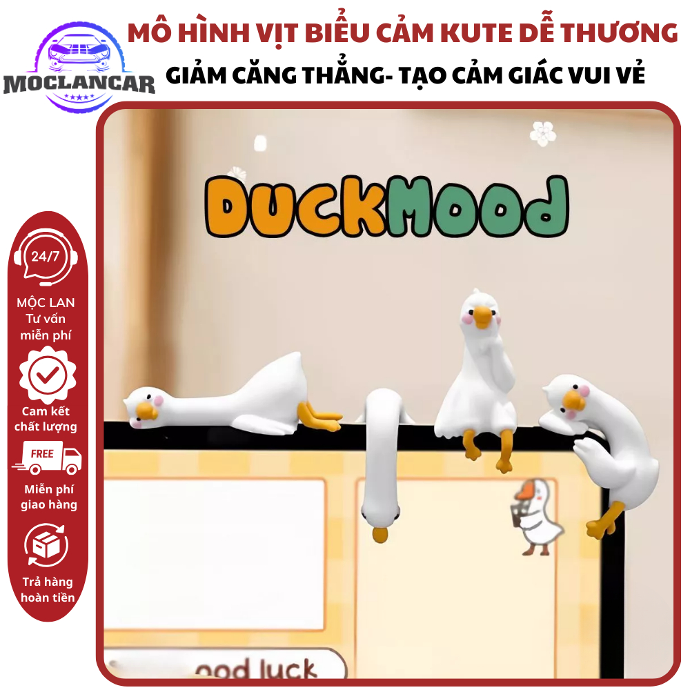 (BONE REPAIR) DuckMood Cute Expression Duck Model, Decor, Desk Decor & Office, Dashboard