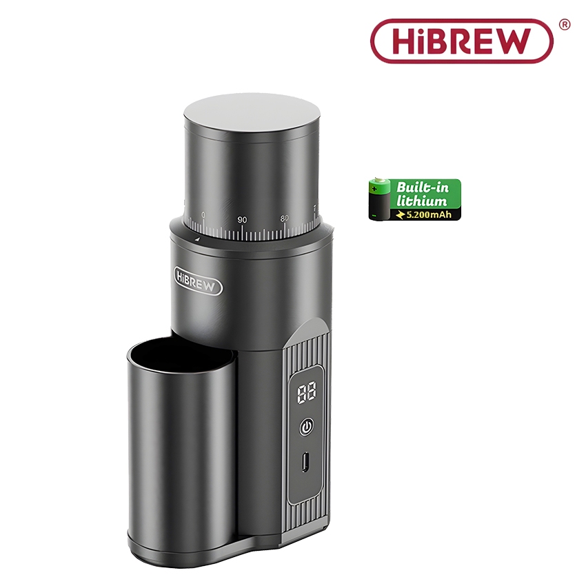 เครื่องบดเมล็ดกาแฟ Espresso แบบมือถือ ใช้แบตเตอรี่ แบรนด์อเมริกันพรีเมี่ยม HiBREW - G5 MINI - สินค้า