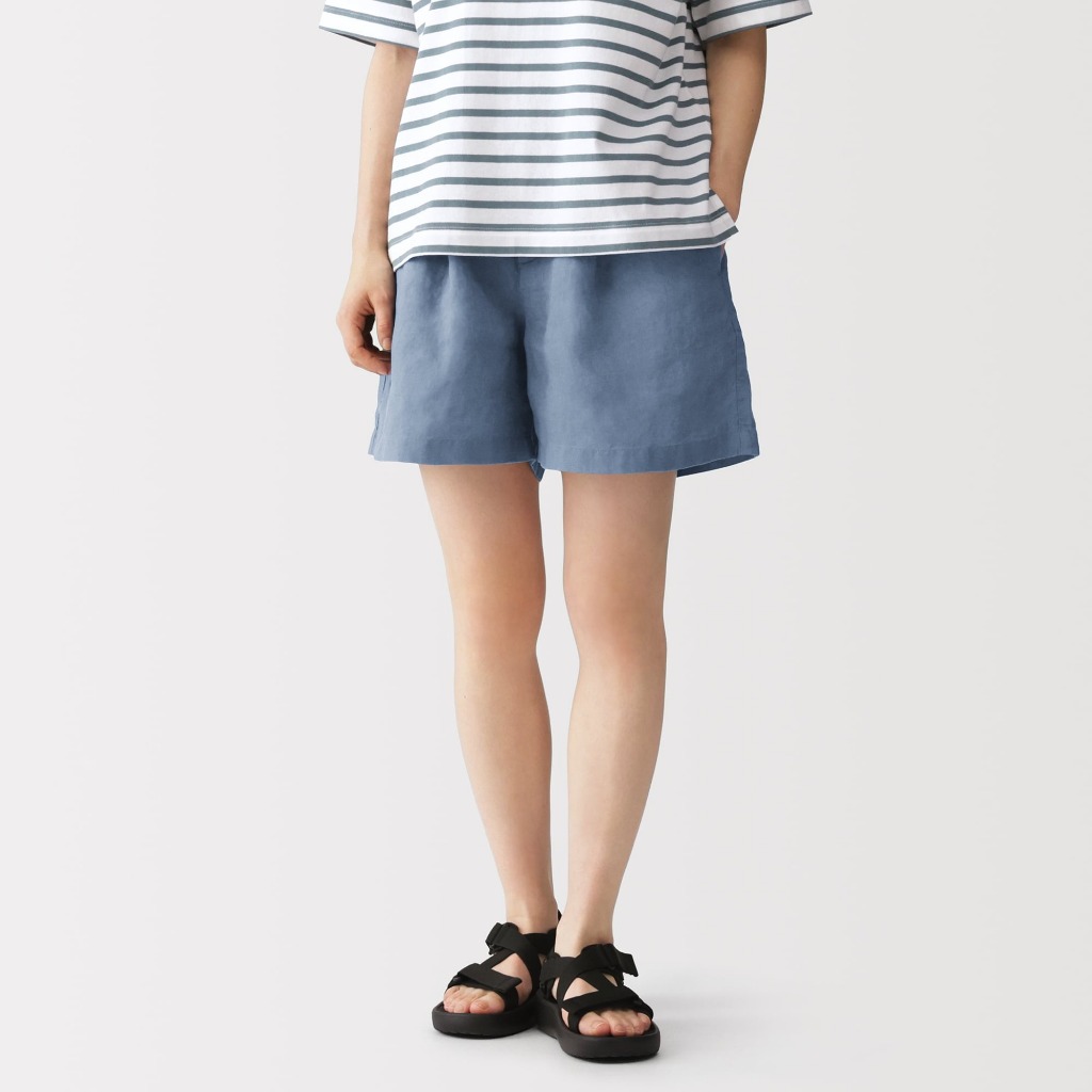 [26SS] กางเกงขาสั้นผ้าลินิน MUJI