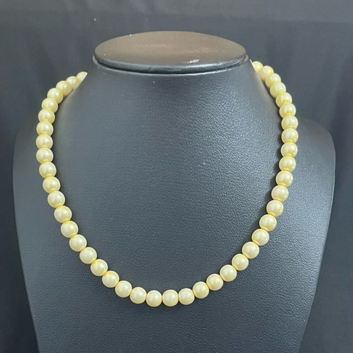 DNT0013 – สร้อยคอญี่ปุ่น - PEARLS - โทนสีเหลืองอ่อนคลาสสิก