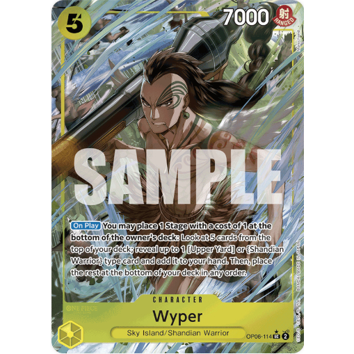 [การ์ดวันพีซ] OP06-114 | UC UC | CHARACTER Wyper