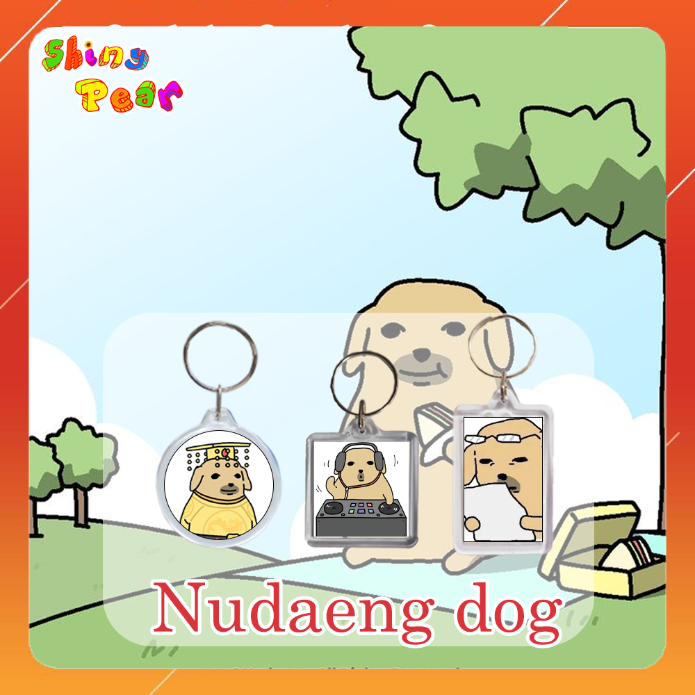 [Nudaeng Dog] - พวงกุญแจ | พวงกุญแจ Meme Nudaeng Dog - Nudaeng Dog meme ทําให้ของขวัญตกแต่งสวยงามสุด