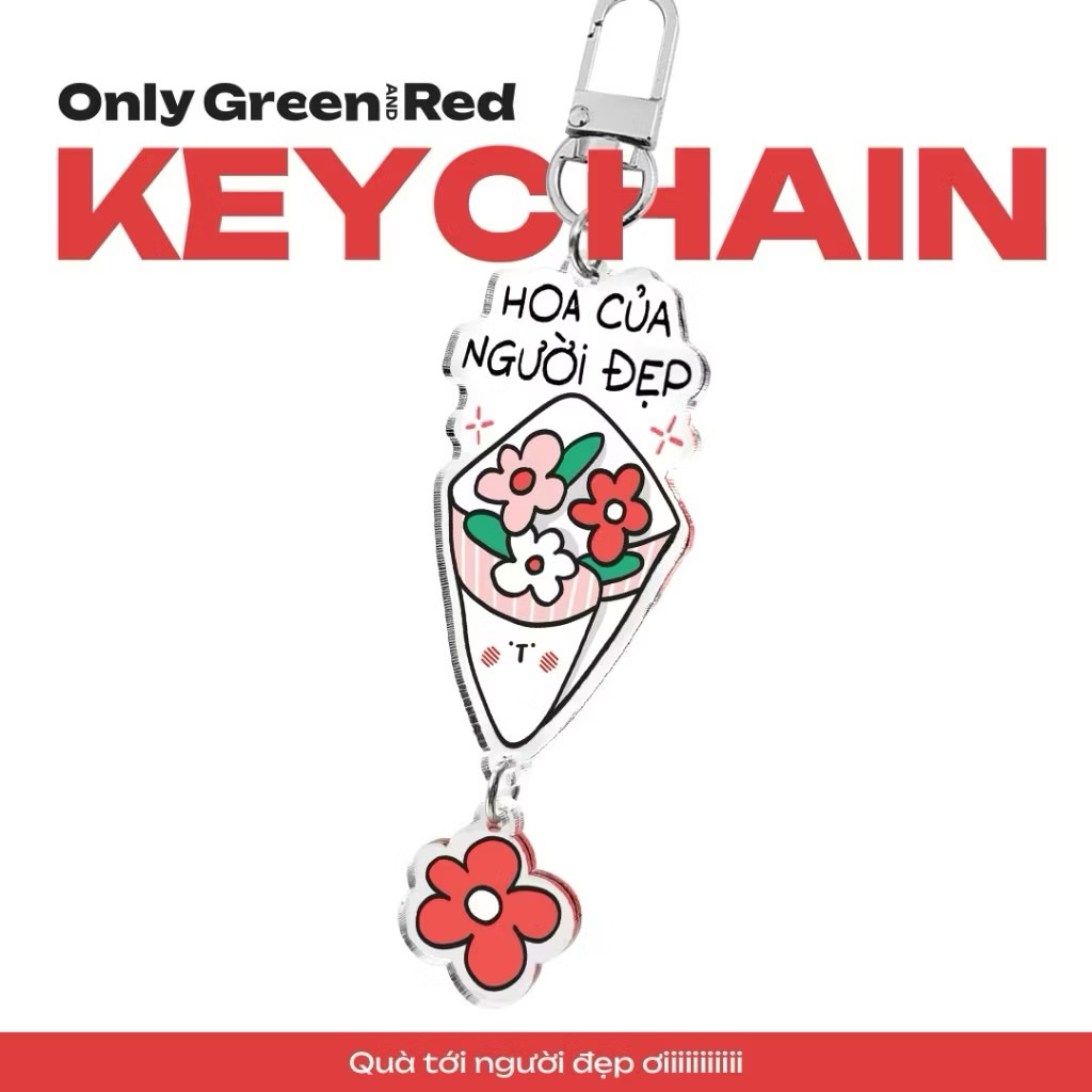 GIFT MESSAGE KEYCHAIN - FLOWERS OF BEAUTIFUL PEOPLE - วาลดันเลน